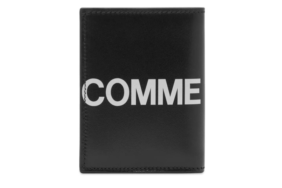 Clothing COMME DES GARCONS | Cdg Huge Logo Wallet Black