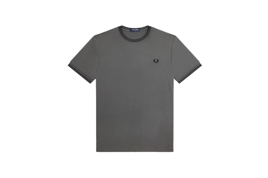 Clothing FRED PERRY | Twin Tipped T-Shirt Field Green