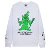 Clothing REAL BAD MAN | Hallucinogenic Wiz Longsleeve Tee White