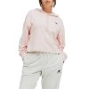 Clothing NEW BALANCE | New Balance Uni-Ssentials French Terry Crop Hoodie Pink Haze