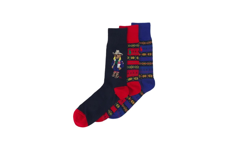 Clothing POLO RALPH LAUREN | Holiday Crew Sock Gift Box 3 Pack