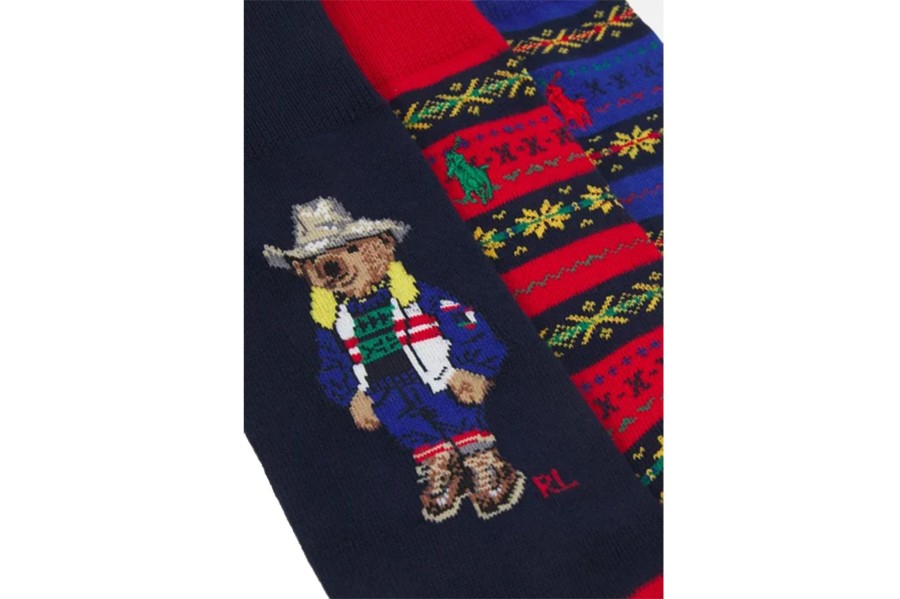 Clothing POLO RALPH LAUREN | Holiday Crew Sock Gift Box 3 Pack