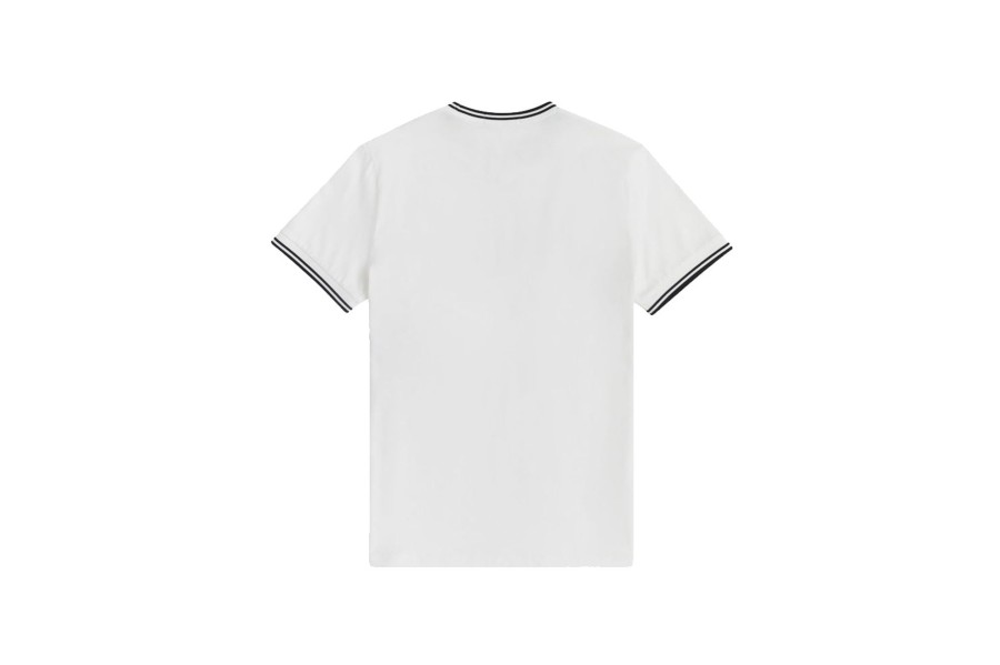 Clothing FRED PERRY | Twin Tipped T-Shirt White