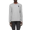 Clothing COMME DES GARCONS | Cdg Layered Black Heart Long Sleeve T-Shirt Grey