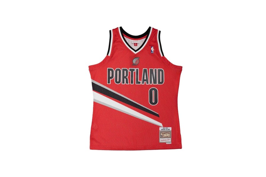 Clothing MITCHELL u0026 NESS | Portland Trail Blazers Damian Lillard #0 Jersey