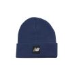 Clothing NEW BALANCE | Cuffed Beanie Flying Nb Logo Natural Indigo