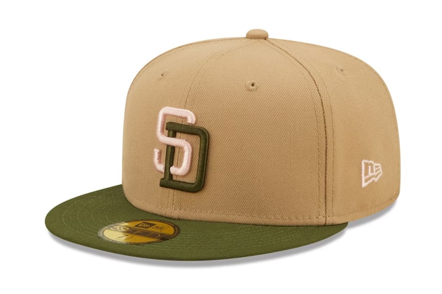 Clothing NEW ERA | New Era Mlb San Diego Padres Camel Pink Olive 1992 All Star Game 59Fifty Fitted