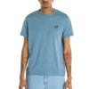 Clothing FRED PERRY | Ringer T-Shirt Ash Blue