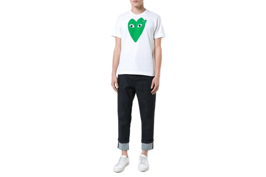 Clothing COMME DES GARCONS | Cdg Big Green Heart T-Shirt