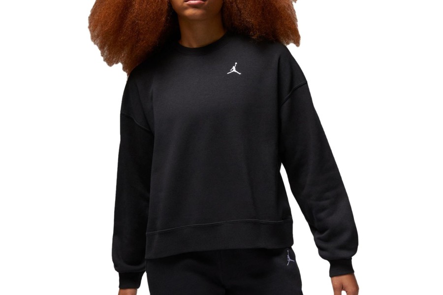 Clothing JORDAN | Women'S Jordan Brooklyn Fleece Crewneck Black