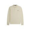 Clothing FRED PERRY | Long Sleeve Plain Fred Perry Shirt Oatmeal