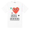 Clothing COMME DES GARCONS | Women'S Cdg Multi Heart Play Logo T-Shirt