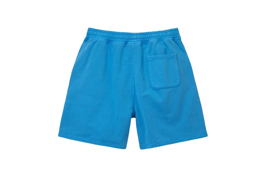 Clothing STUSSY | Pigment Dyed Fleece Short Blue