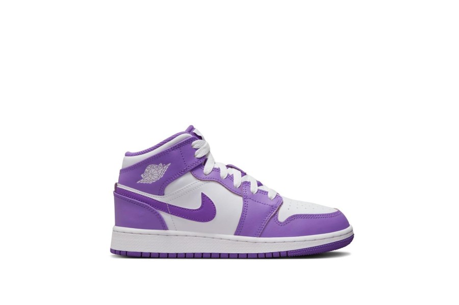 Shoes JORDAN | Air Jordan 1 Mid (Gs) Purple Venom