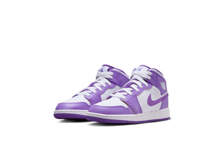 Shoes JORDAN | Air Jordan 1 Mid (Gs) Purple Venom