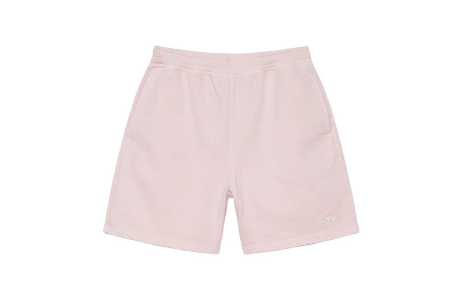 Clothing STUSSY | Overdyed Stock Logo Sweat Short Light Pink