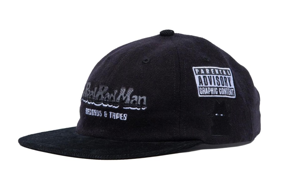 Clothing REAL BAD MAN | Records U0026 Tapes 6 Panel Cap Black