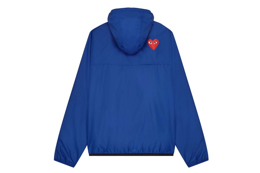 Clothing COMME DES GARCONS | Cdg X K-Way Half Zip Jacket Blue