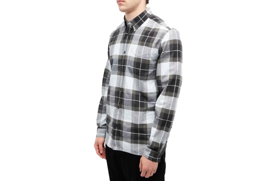 Clothing FRED PERRY | Tartan Shirt Light Ice