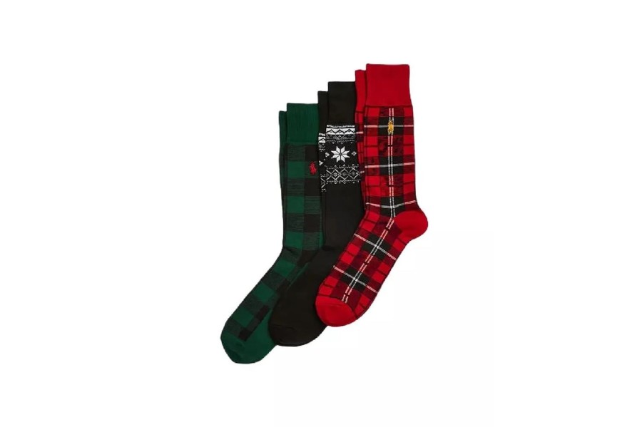 Clothing POLO RALPH LAUREN | Holiday Crew Sock Gift Box 3 Pack