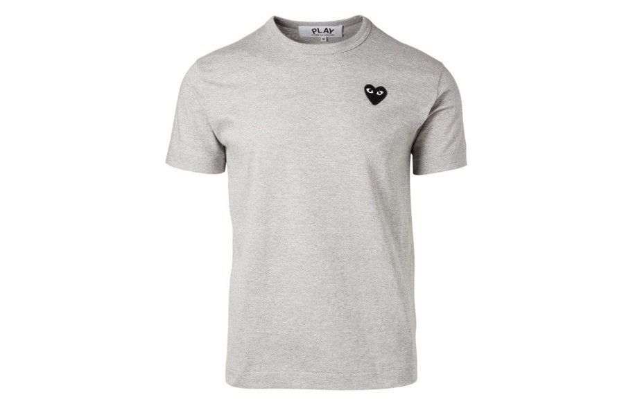 Clothing COMME DES GARCONS | Cdg Black Heart T-Shirt Grey