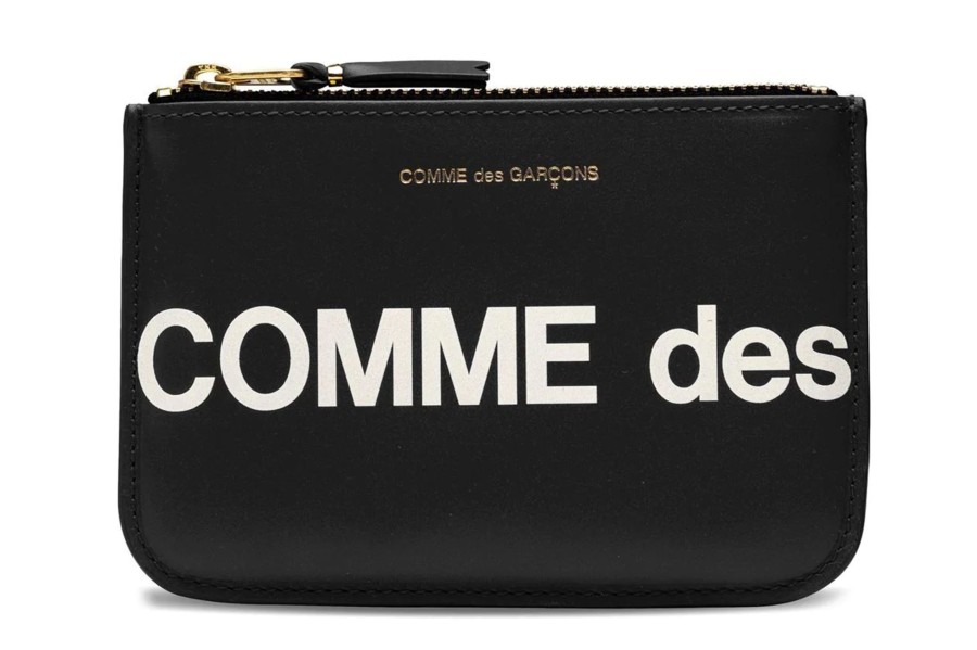 Clothing COMME DES GARCONS | Cdg Huge Logo Wallet Black