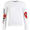 Clothing COMME DES GARCONS | Women'S Cdg Red Heart-Play Long Sleeve T-Shirt