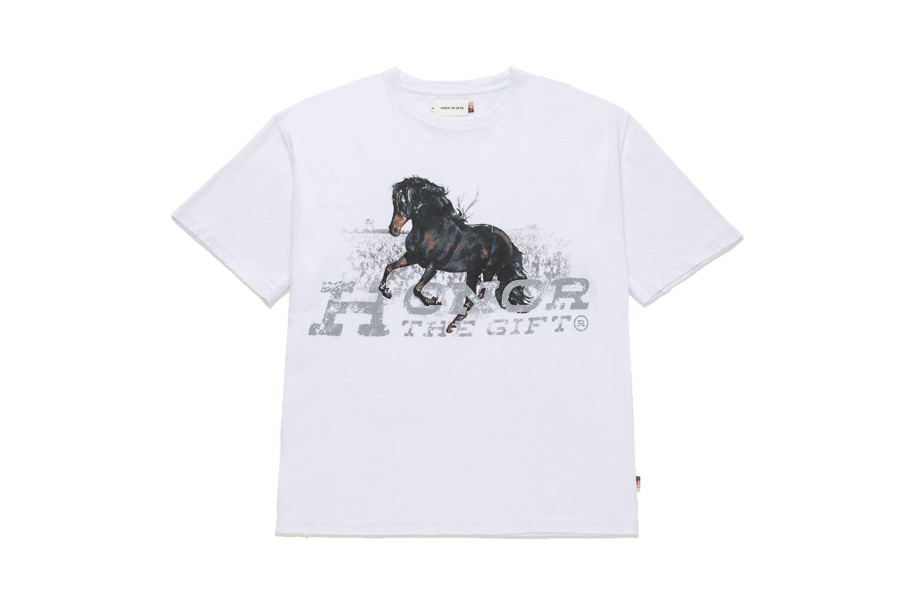 Clothing HONOR THE GIFT | Htg Work Horse Short Sleeve Tee White