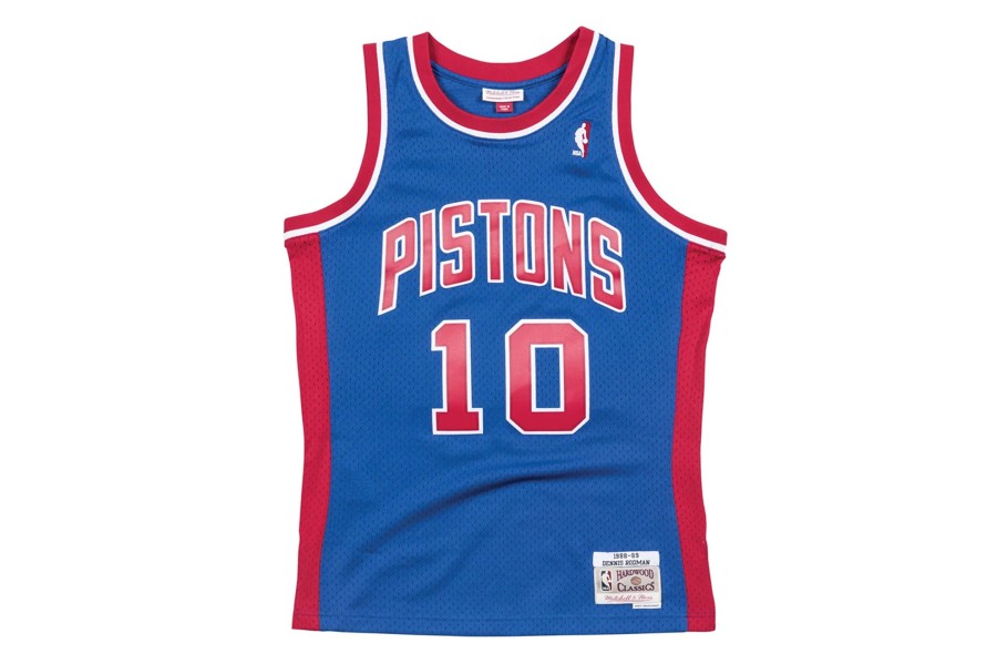 Clothing MITCHELL u0026 NESS | Detroit Pistons Dennis Rodman #10 Swingman Jersey