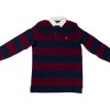 Clothing POLO RALPH LAUREN | Long Sleeve Knit Polo Shirt Red/Blue