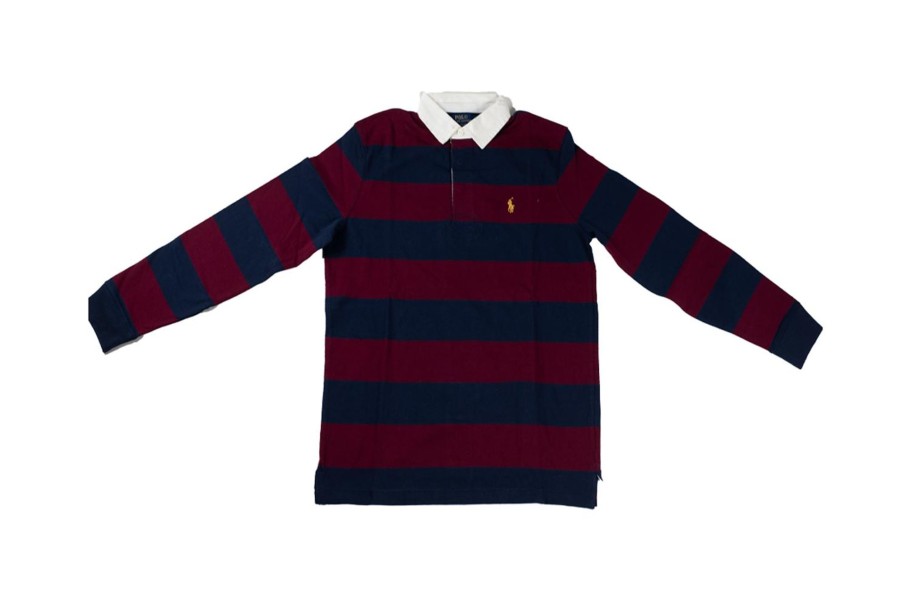 Clothing POLO RALPH LAUREN | Long Sleeve Knit Polo Shirt Red/Blue