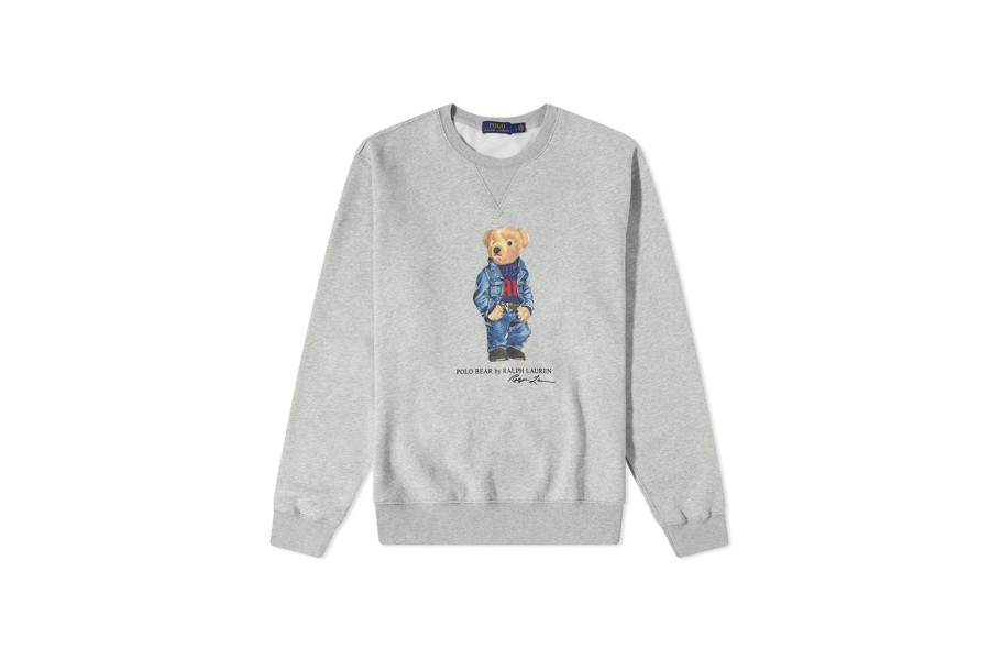 Clothing POLO RALPH LAUREN | Denim Bear Long Sleeve Graphic Fleece