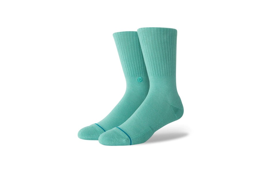 Clothing STANCE | Icon Crew Socks Turquoise