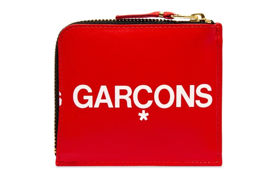 Clothing COMME DES GARCONS | Cdg Huge Logo Wallet Red