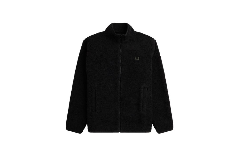 Clothing FRED PERRY | Zip Through Borg Fleece