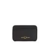 Clothing FRED PERRY | Burnished Leather Cardholder Black