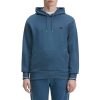 Clothing FRED PERRY | Tipped Hooded Sweatshirt Midnight Blue