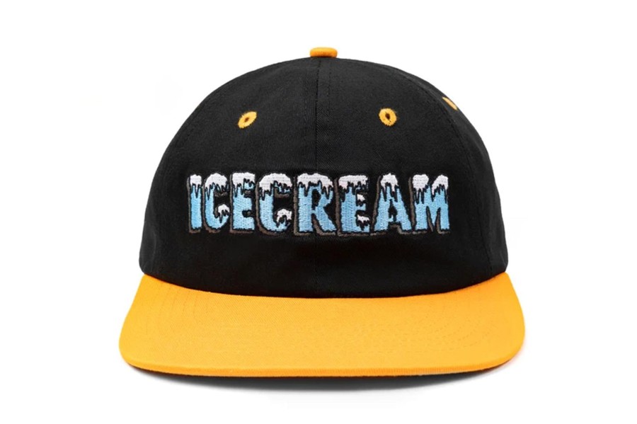 Clothing ICECREAM | Icicle 6 Panel Hat Black