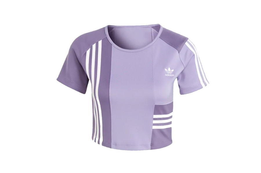 Clothing ADIDAS | Adidas Original Short Sleeve Tee Shirt Purple