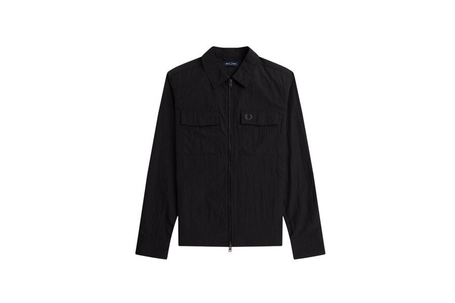 Clothing FRED PERRY | Zip-Through Overshirt