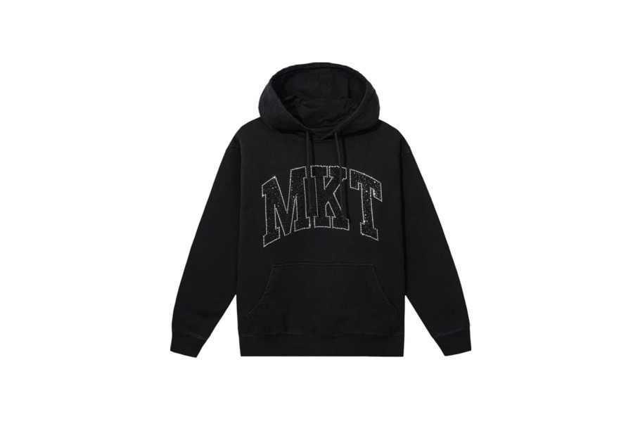 Clothing MARKET | Market Rhinestone Arc Hoodie Washed Black