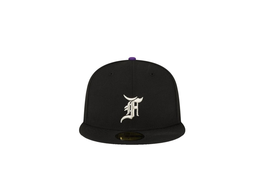 Clothing NEW ERA | Fear Of God 59Fifty Fitted Cap Colorado Rockies Black