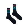 Clothing PARRA | Script Logo Crew Socks Dark Blue