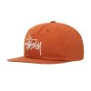 Clothing STUSSY | Basic Strapback Cap Dark Orange