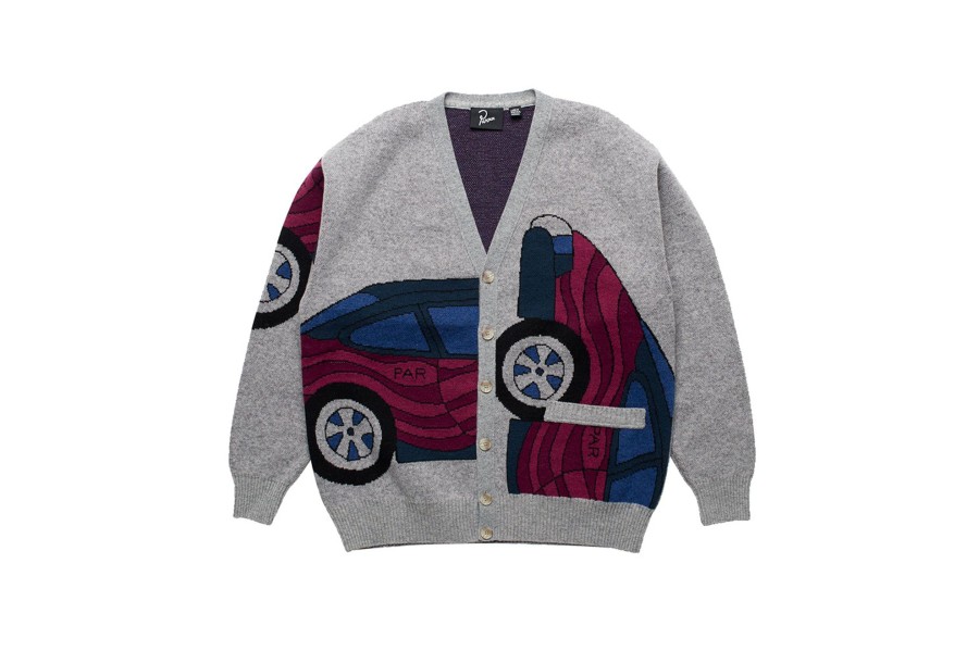 Clothing PARRA | No Parking Knitted Cardigan