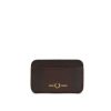 Clothing FRED PERRY | Burnished Leather Cardholder Oxblood