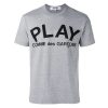 Clothing COMME DES GARCONS | Cdg Play Logo T-Shirt Grey