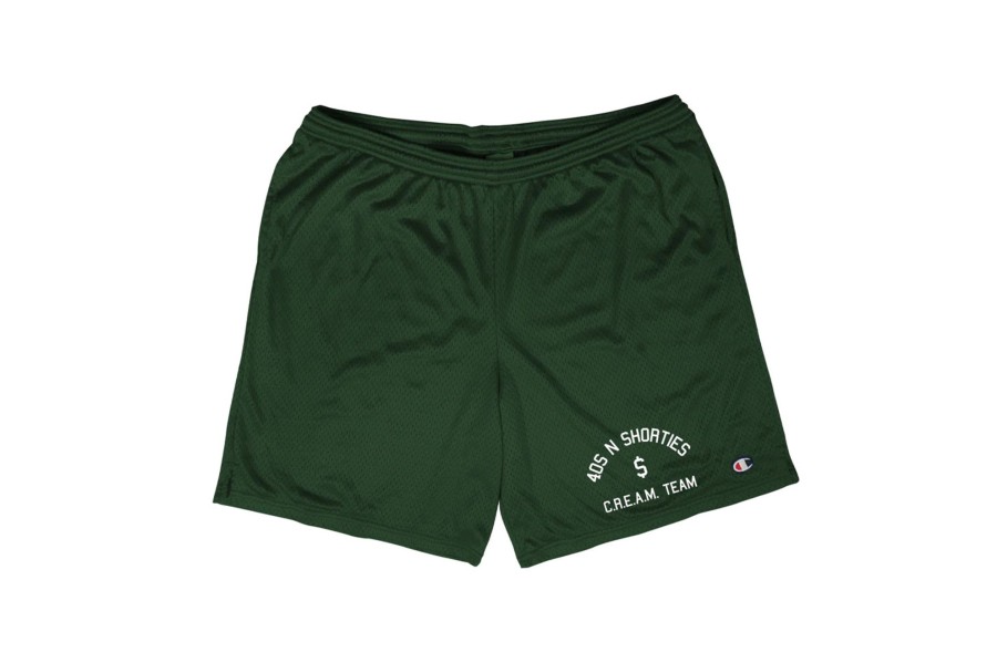 Clothing 40s AND SHORTIES | Cream Team Shorts Forest Green