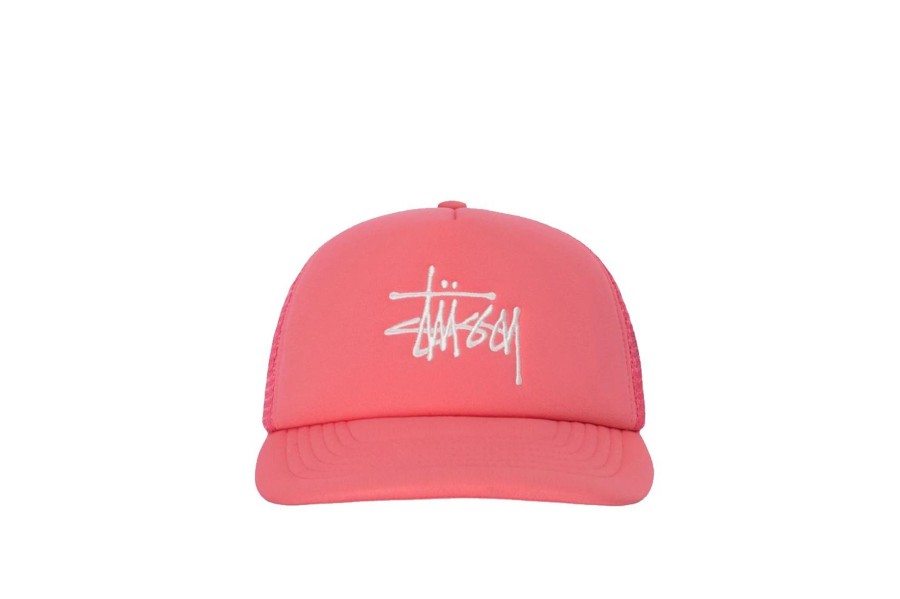 Clothing STUSSY | Big Basic Trucker Cap Pink