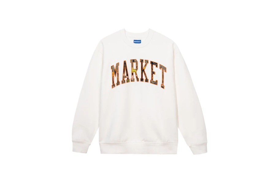 Clothing MARKET | Fauxtree Arc Crewneck Sweatshirt Ecru